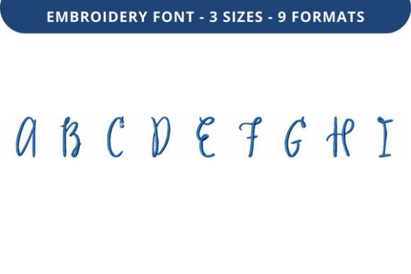 Alphonsine Font Uppercase A to I