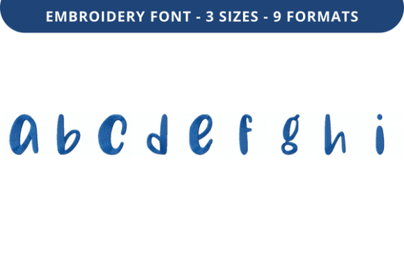 Choco Ganache Font a to I: A Sweet, Sophisticated Embroidery Font