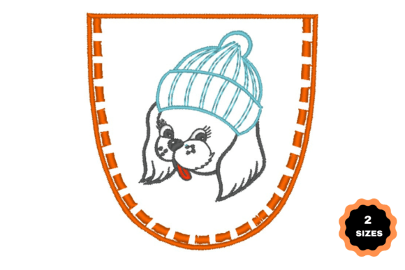 Dog with Hat: A Playful, Versatile Embroidery Design for Small Shops