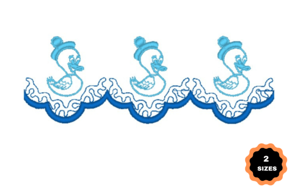 Duck Border: A Charming, Versatile Embroidery Border for Personalized Gifts