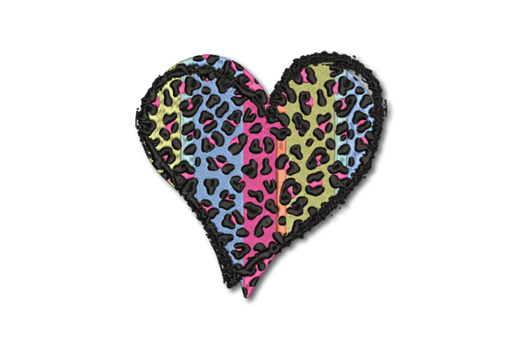 Heart with Animal Print