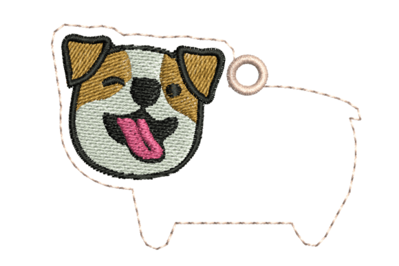 Jack Russell Tag Name: A Seasonal Embroidery Gem