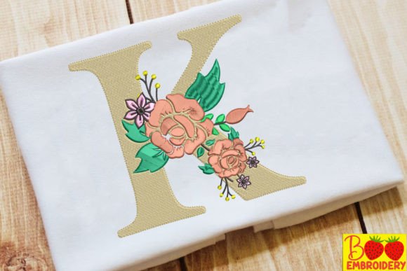Letter K and Flower