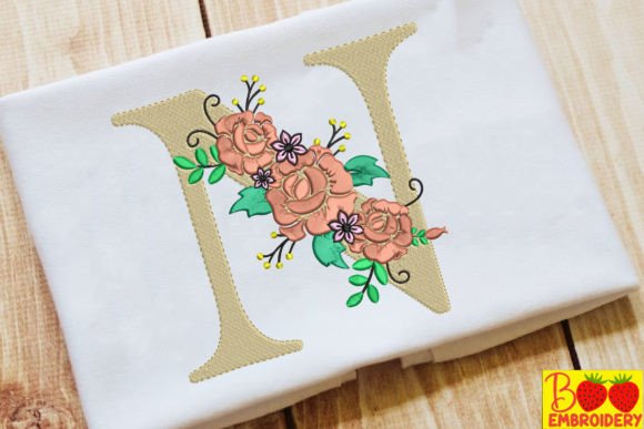 Letter N and Flower: A Thoughtful Monogram for Meaningful Gifts