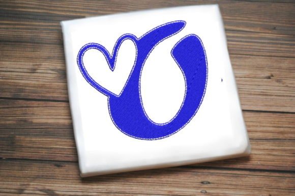 Letter O with Beautiful Heart