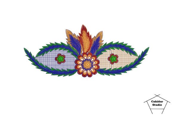Palm Flower: Elegant Abstract Floral for Craft Fairs