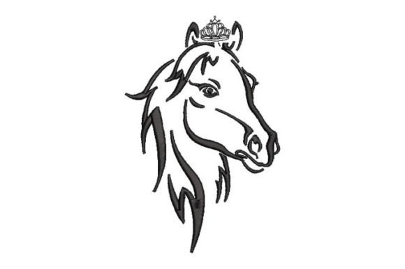 Queen Horse: A Seasonal Embroidery Gem for Holiday Makers
