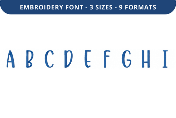 Rosmerta Font a to I: A Seasonal Embroidery Font Review