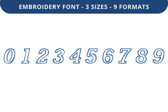Sells Word Font 0 to 9: A Seasonal Embroidery Staple