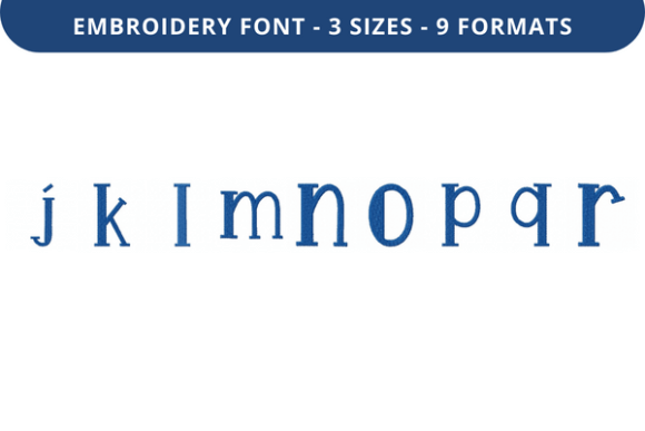 Weather Bee Font Lowercase J to R